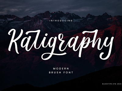 Kaligraphy Brush Font branding brush brush font calligraphy font font design type typography