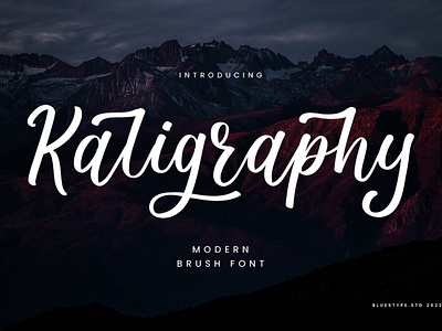 Kaligraphy Brush Font