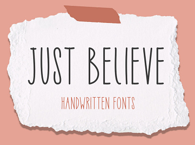 JUST BELIEVE - THIN FONTS branding calligraphy design font font design graphic design illustration lettering logo thin font type typography ui uiux vector website design