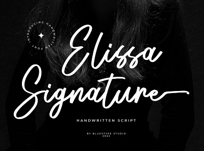 Elissa Signature - Handwritten Script Fonts branding font font design handwritten script font signature type typeface typography