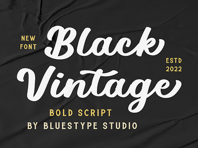 Black Vintage - Logo Font