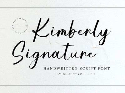 Kimberly Signature - Modern Font branding font font design free font handwritten font modern font premium font script font signature font top trending type type design web font