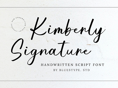 Kimberly Signature - Modern Font