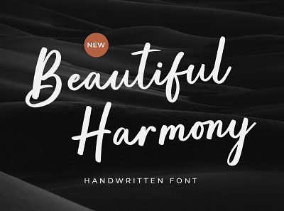 Beautiful Harmony Font branding design font font design type typography