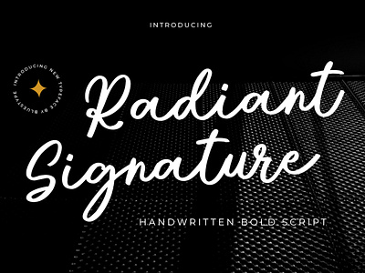 Radiant Signature Typeface