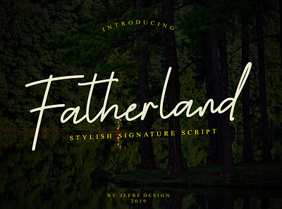 Fatherland Script Signature Font branding design font handwritten lettering logo signature type typography