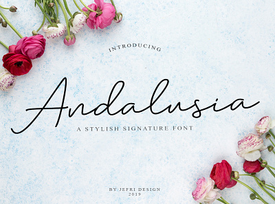 Andalusia Script Font branding design font font design handwritten lettering logo signature type typography