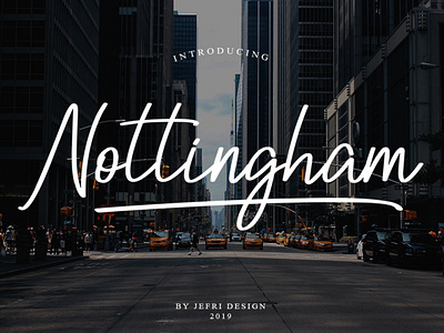 Nottingham Script Font