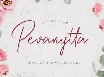 Pevanytta branding design font font design handwritten lettering logo signature type typography vector