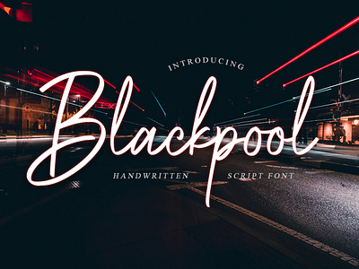 Blackpool - Handwritten Font