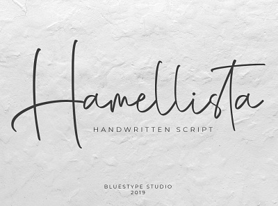 Hamellista - Handwritten Script Font branding design font illustration lettering logo type typography ui vector