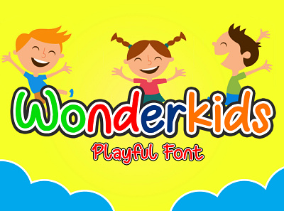 Wonderkids - Playful Font branding design font font design logo new popular popular design type typography