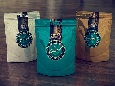 3D Branding & Designs (Coffee bag) 3d branding design identity