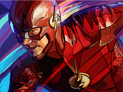 "The Flash" adobe adobe draw art commics dc commics digital flash illustration painting the flash vector