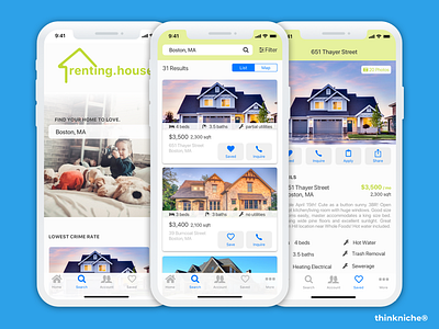 renting.house app design