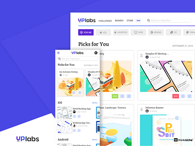 Uplabs Homepage Redesign