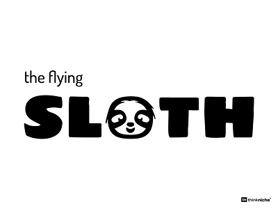 The Flying Sloth - logo and branding bold font brand agency brand and identity brand assets branding design illustration illustrator logo logo design branding sloth typography vector