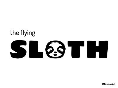 The Flying Sloth - logo and branding