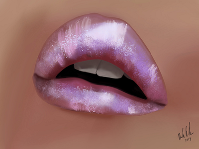 Lips : digital painting