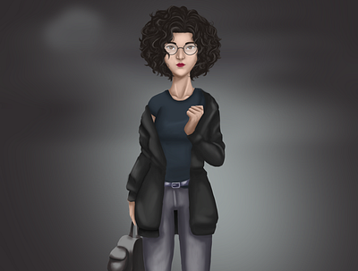 Meet me character character design design girl illustration photoshop semi realistic