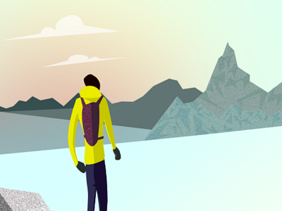 Climber climber illustration landscape mountains