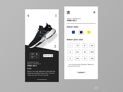 Adidas Application #_thedesignproject Day 08 / 30 adobe photoshop adobe xd app app design chile clean clean ui concept interface minimalism uidesign uxdesign