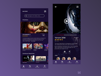 Movie's Application #_thedesignproject Day 14 / 30 adobe xd app app design chile clean ui concept design design inspiration interface mobile uidesign uxdesign