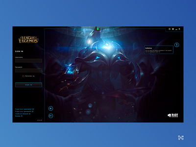 LoL Launcher Redesign #_thedesignproject Day 15 / 30 adobe xd chile clean clean ui concept design design inspiration desktop design interface leagueoflegends uidesign uxdesign