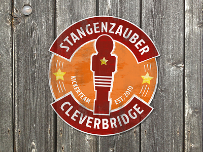 Stangenzauber Cleverbridge Logo design foosball kicker logo logodesign logos sticker tischfussball