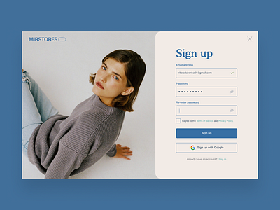 Sign up form — #Daily UI 001