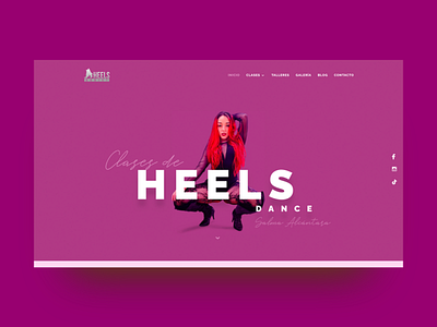 Heels Dance Classes design ui ux web