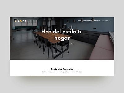 Ekam | Furniture sale ui ux web