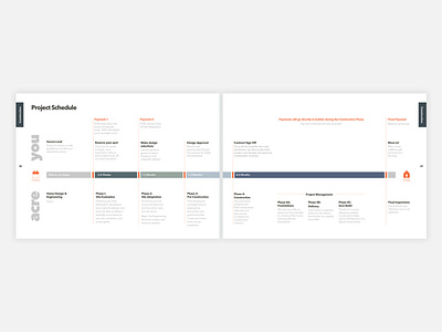 Project Timelines branding brochure design design diagramming information design layout typography ux