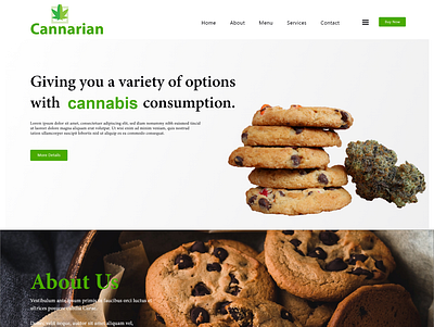 Cannabis Confectionery Landing Page cannabis design dispensary first post hire me marijuana ui ux ui design ux website weed weeds brand