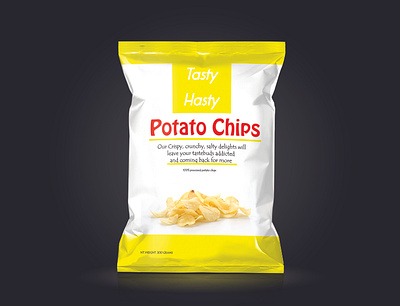 Potato Chips package design for a brand branding design hire me illustration potato chips ui