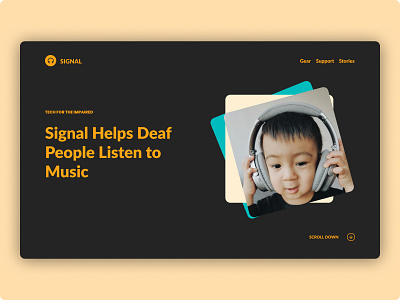Signal branding design interface ui ux website
