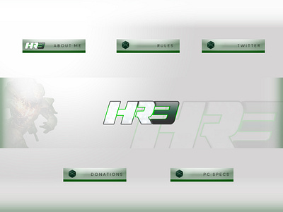 HungryRob3y Twitch Package branding design destiny illustration logo titan twitch