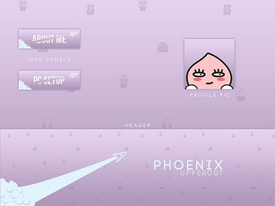 Phoenix Uppercut branding design illustration twitch