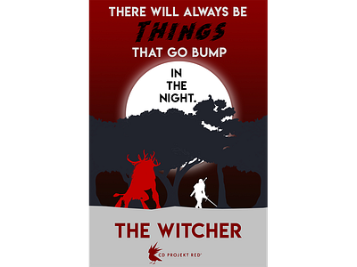 Minimal Witcher Poster design geralt illustration minimal poster witcher