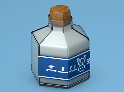 Lon Lon Milk c4d cinema4d cow isometric isometric art lon low lowpoly lowpolyart milk poly render the legend of zelda zelda