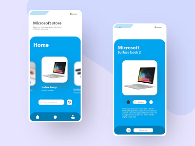 Microsoft Store mobile application application design brand identity branding branding design business card communication design graphic illustration design logo microsoft minimal mobile app mobile app design mobile ui surface typography uidesign user interface vector