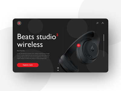 Beats landing page beats by dre brand brand design brand identity branding branding design communication design designs graphic logo minimal red typography ui uidesign userinterface ux design vector webdesign