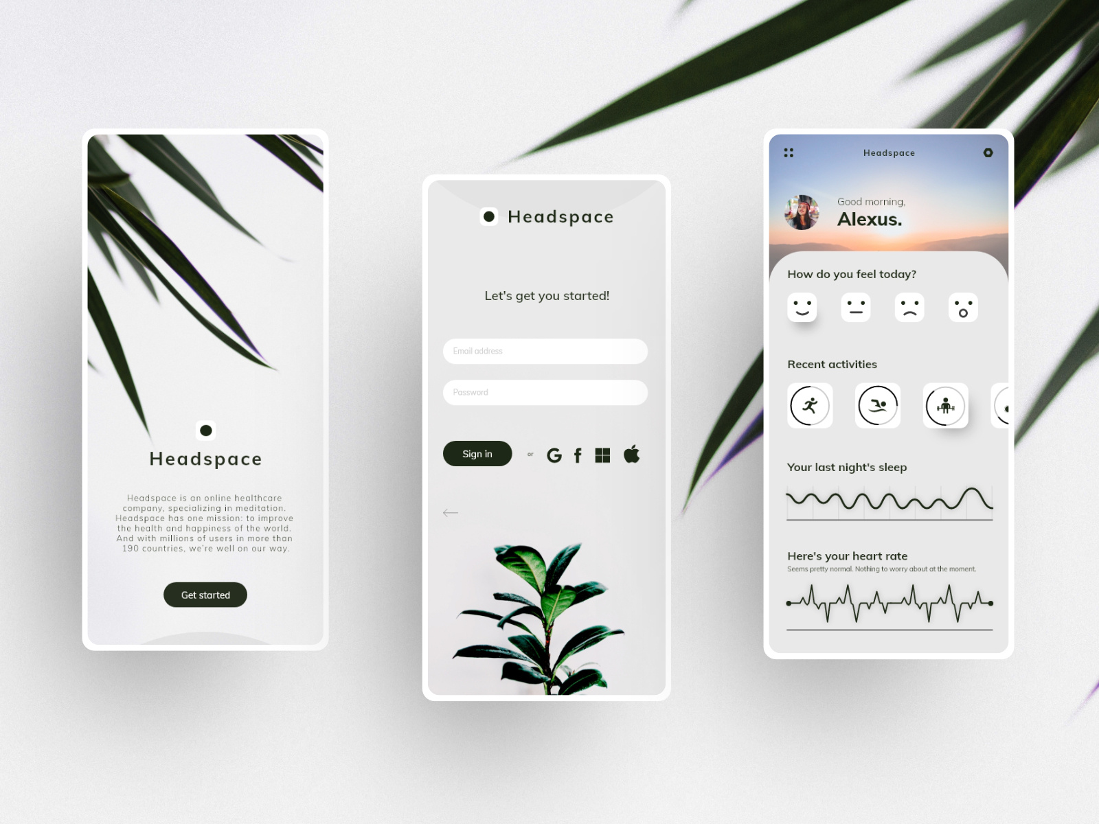 Headspace app redesign by Prabhav Singh on Dribbble