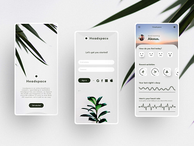 Headspace app redesign android android app android app design application application design application ui brand identity design headspace minimal ui ui ux ui design uidesign uiux