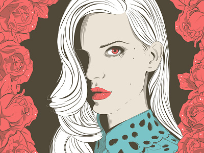 Lana Del Rey - Young and Beautiful beautiful del illustration lana rey rose young