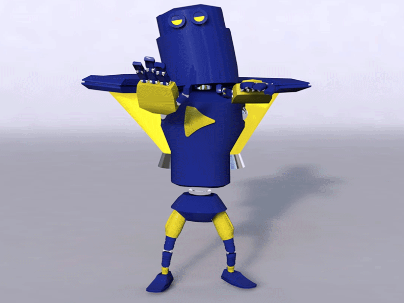 Freddie Freeloader 3d character character animation cinema 4d cinema4d jetpack mixamo