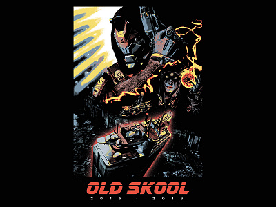 Old Skool 2016 Team T-Shirt blade runner bungie destiny t shirt