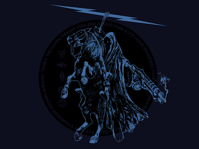 Thunderlord destiny illustration t shirt video game