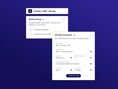 360˚ Survey Setup UX