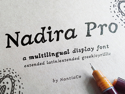 Nadira Pro latin greek cyrillic font